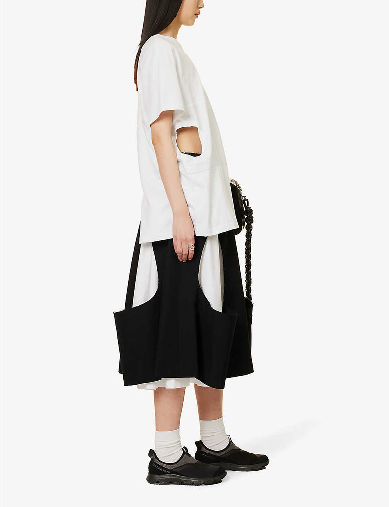 Comme Des Garçons Cut-out relaxed-fit cotton T-shirt outlook