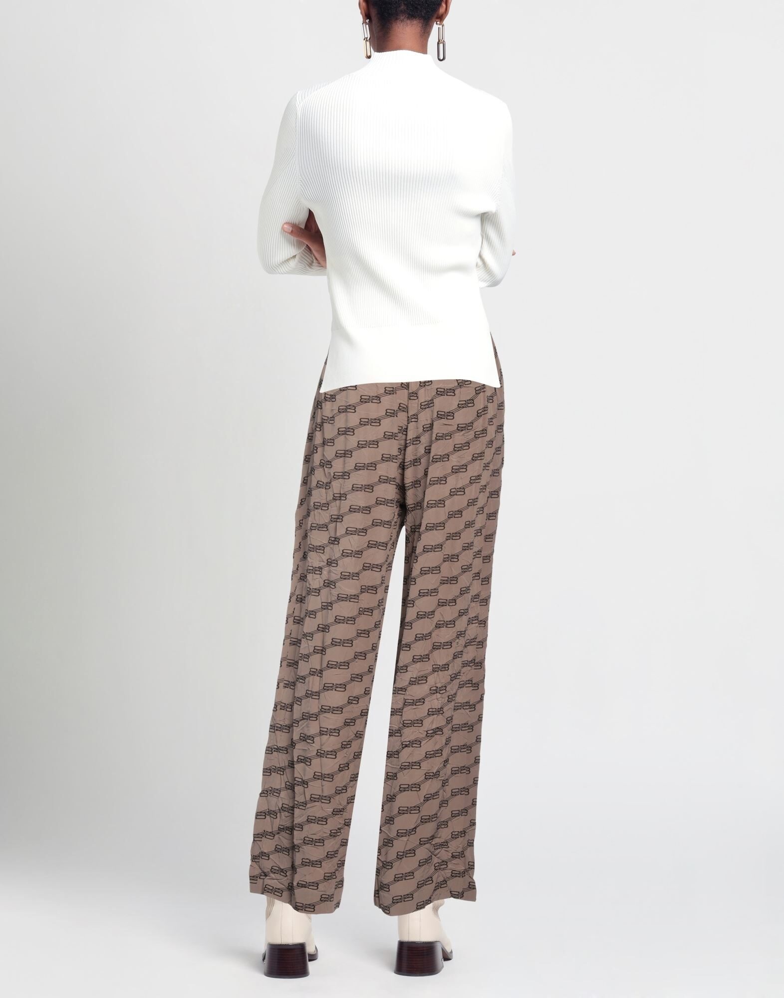 Khaki Women's Casual Pants - 3