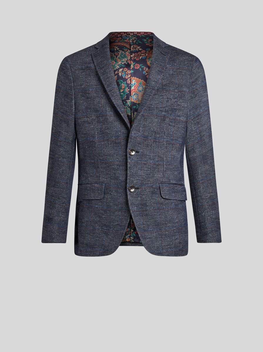 SILK AND ALPACA WOOL BLAZER - 1