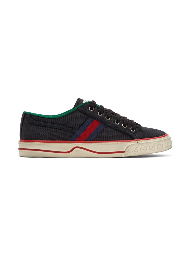 Black GG 'Gucci Tennis 1977' Sneakers - 1