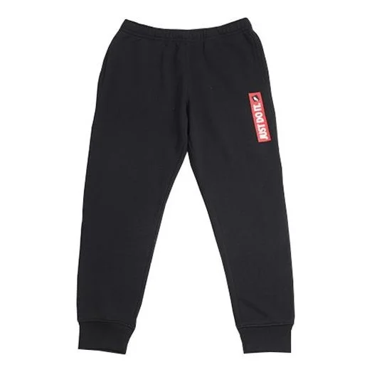 Nike Sports Fleece Lined Knit Bundle Feet Casual Long Pants Black BV5100-010 - 1
