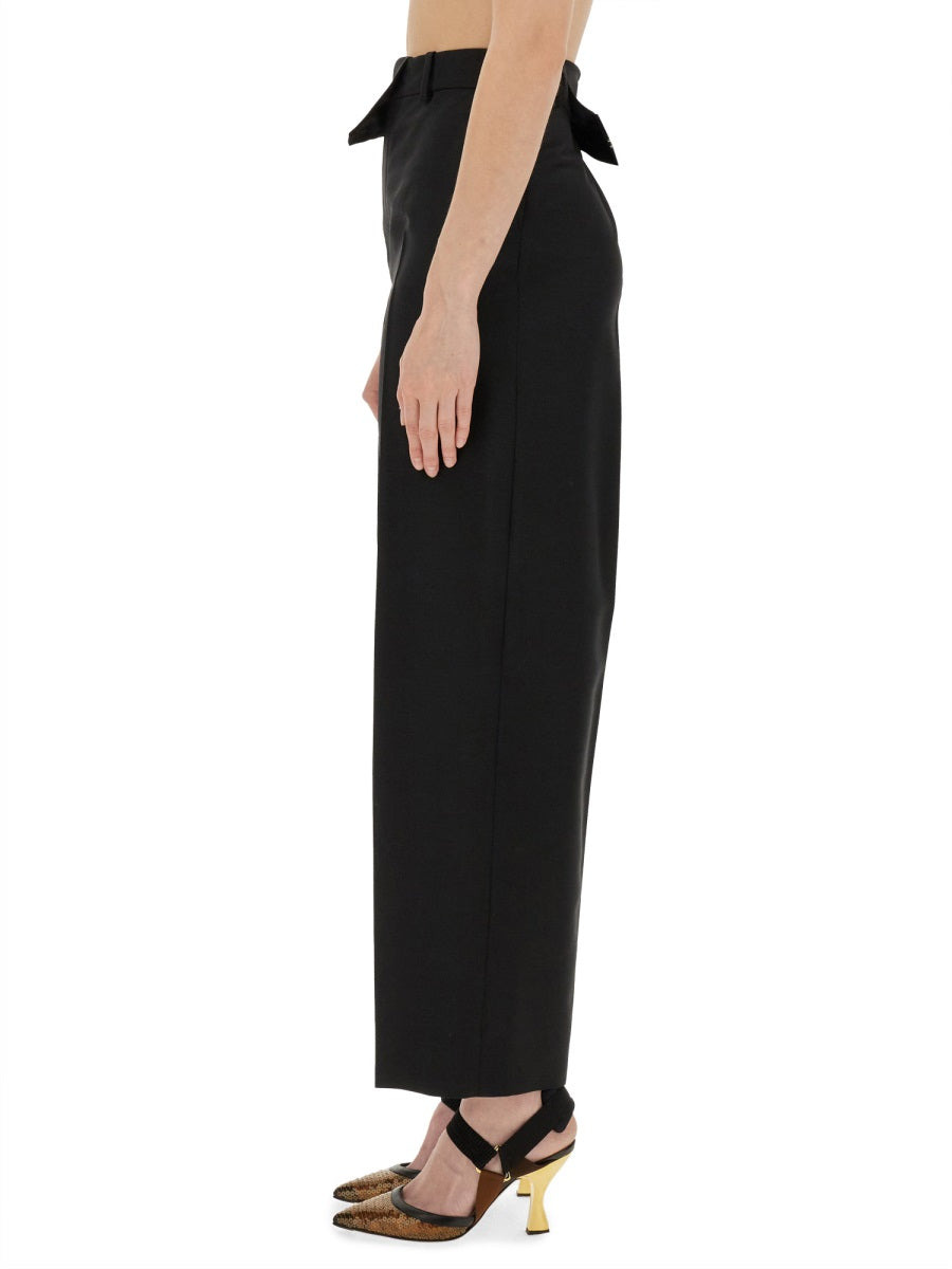 Pants With Asymmetrical Waist - 4