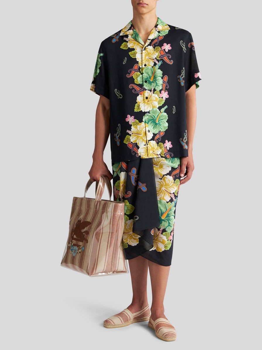FLORAL PAISLEY BOWLING SHIRT - 4