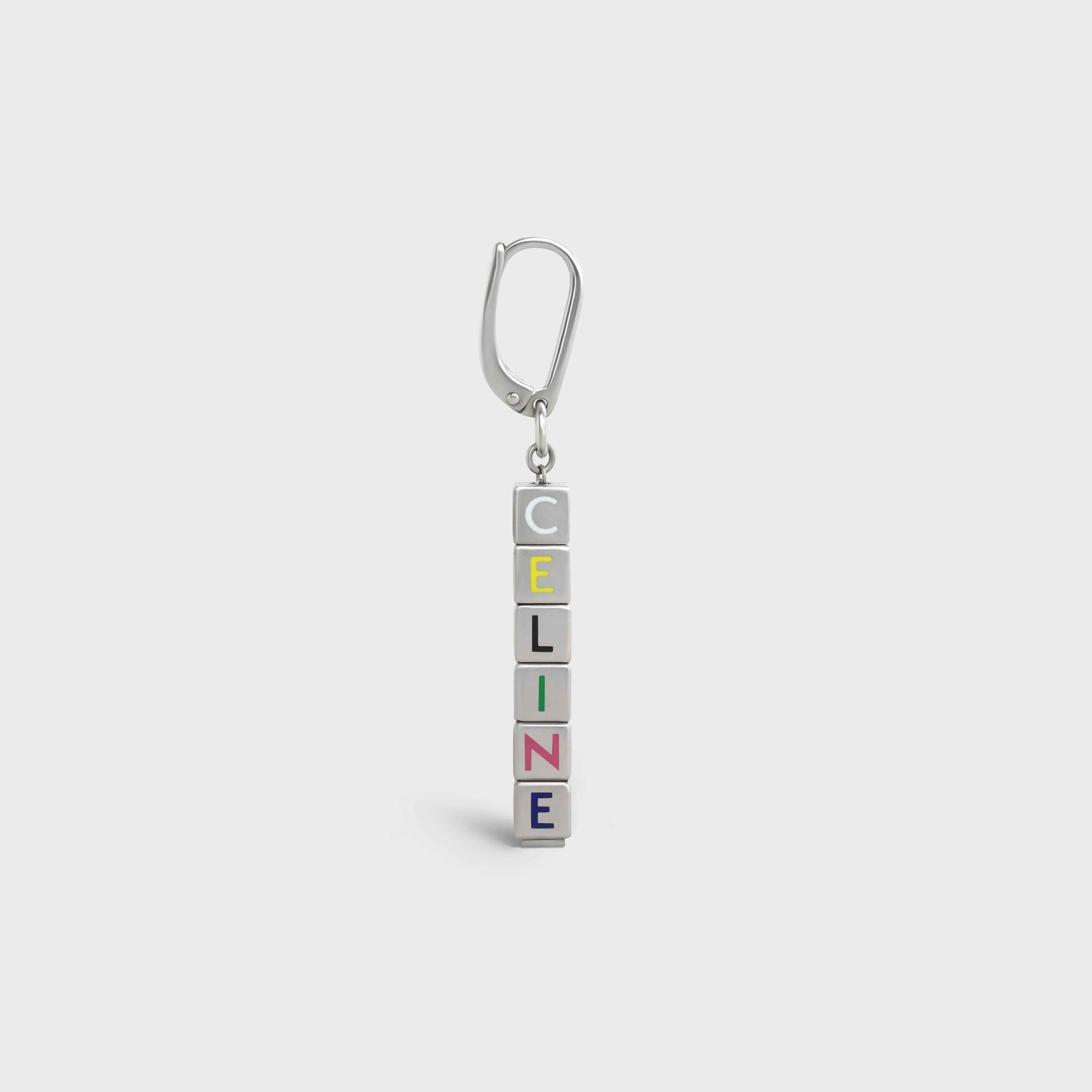 Celine Earring in Sterling Silver and Enamel - 3