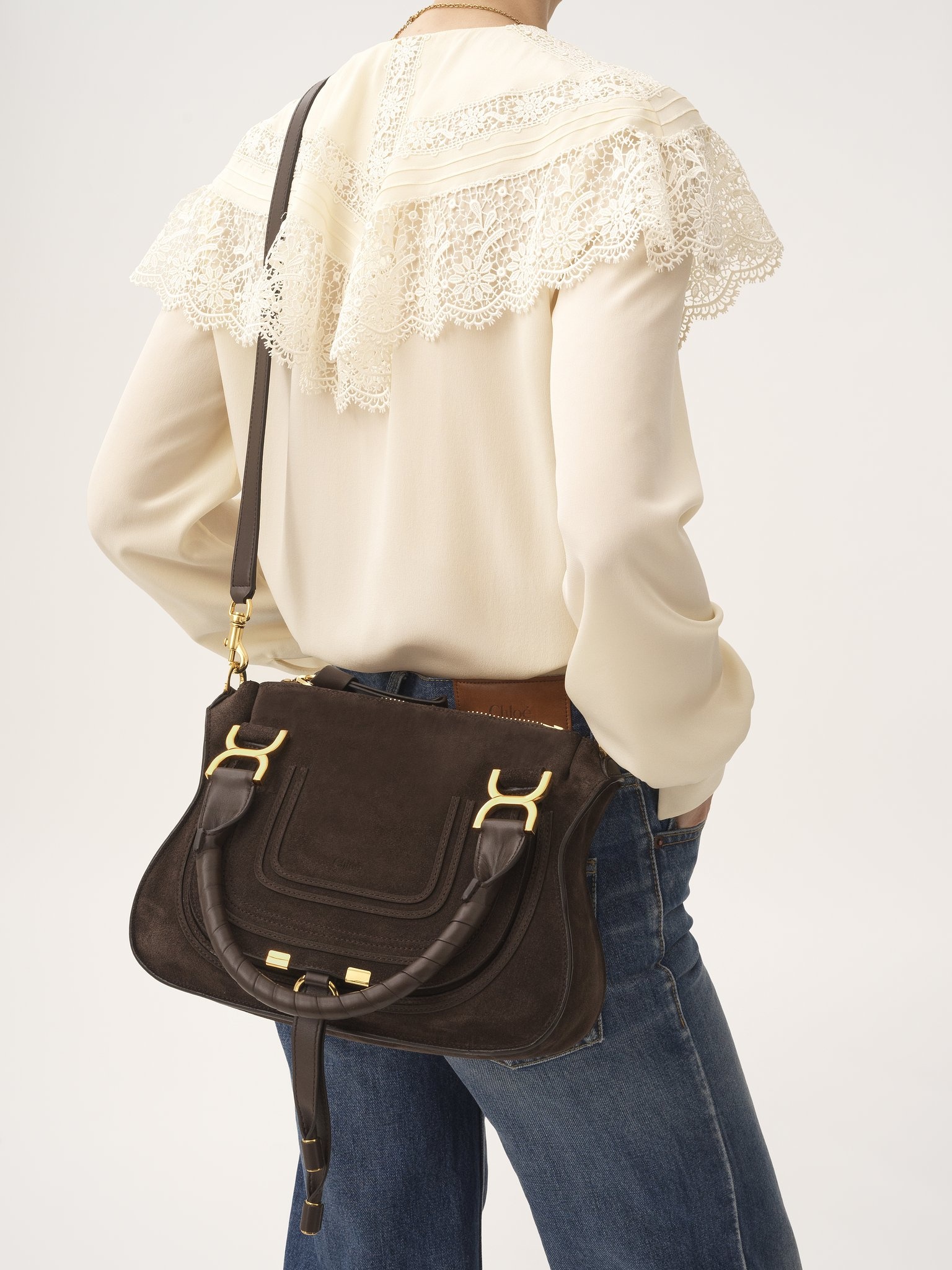 SMALL MARCIE BAG IN SUEDE LEATHER - 8