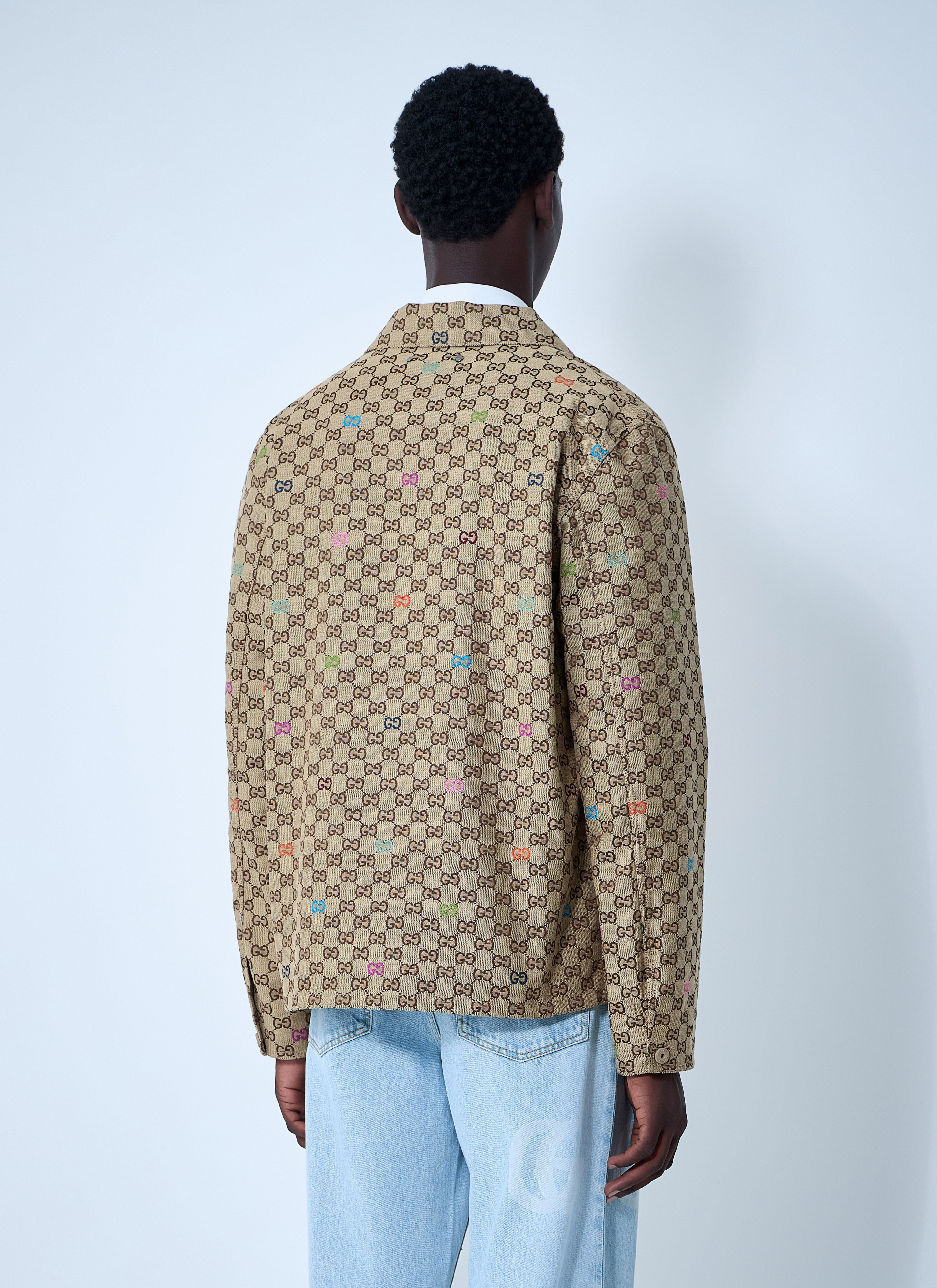 Gucci Men Gg Canvas Jacket - 4