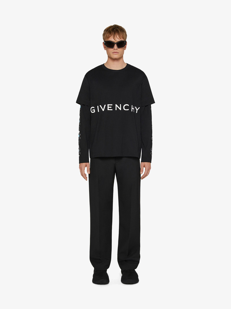 Givenchy OSWALD GIVENCHY DOUBLE LAYER T-SHIRT outlook