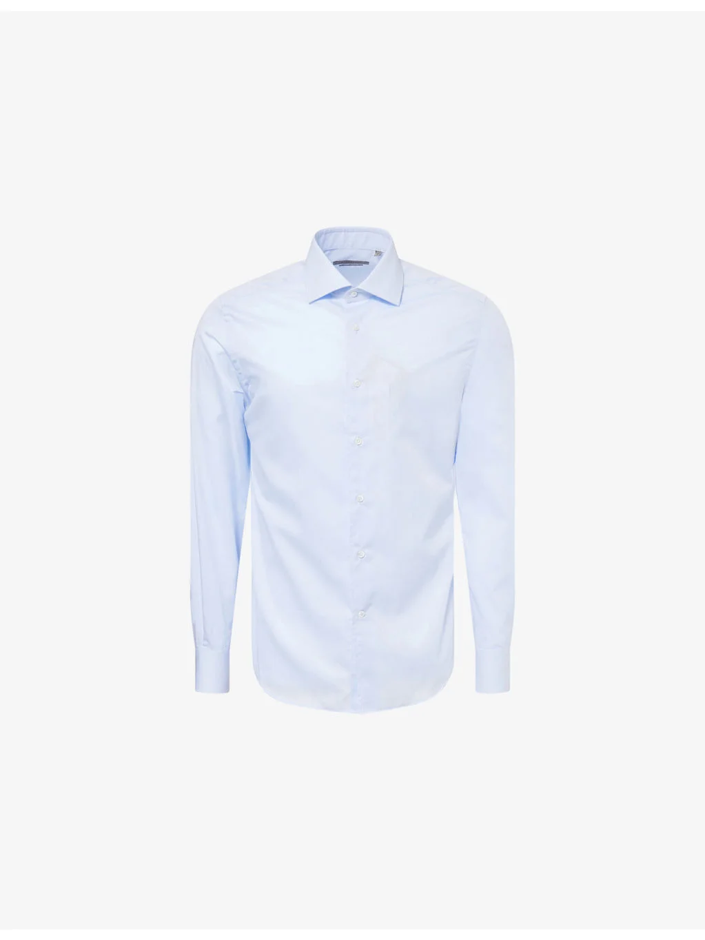 Long-Sleeve Wrinkle-Free Cotton Shirt - 1