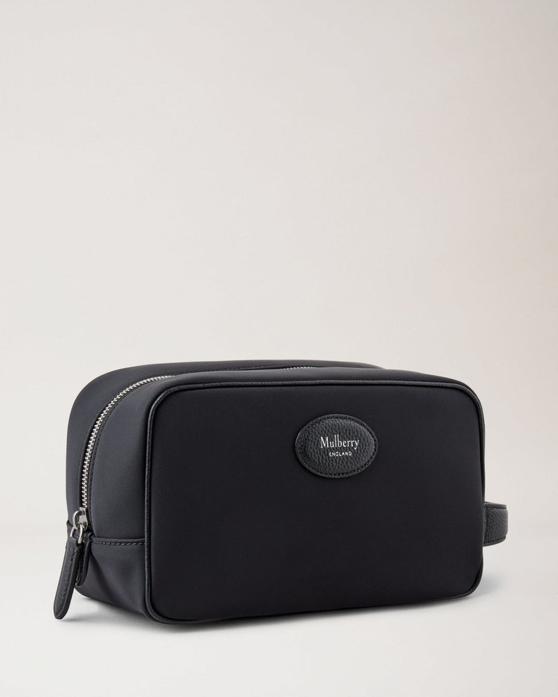 Mulberry Heritage Wash Case Black Nylon outlook