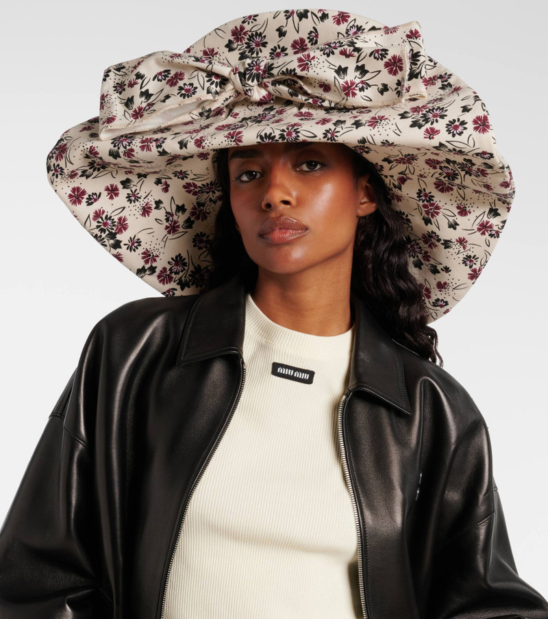 Miu Miu Floral cotton hat outlook