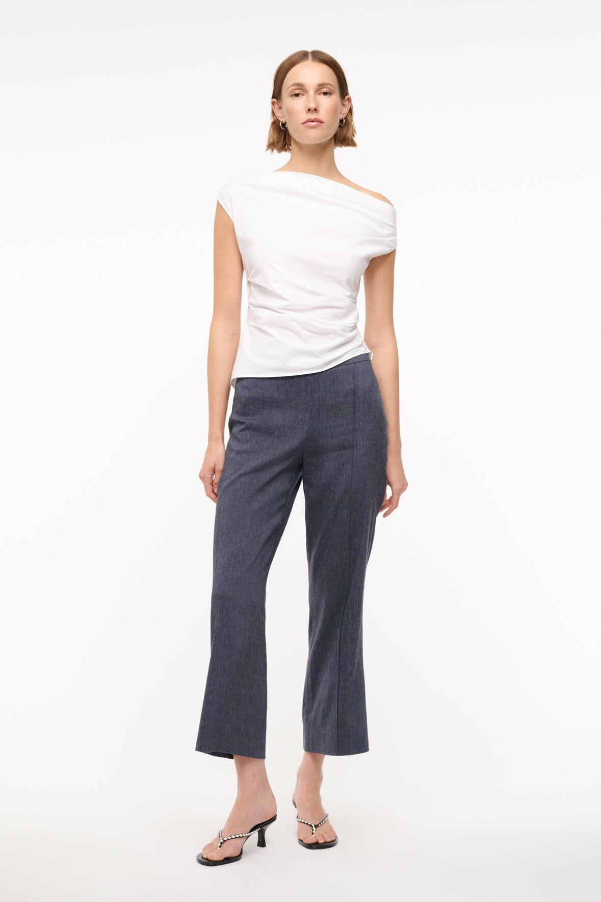 STAUD KNACK LINEN PANT CHAMBRAY - 2