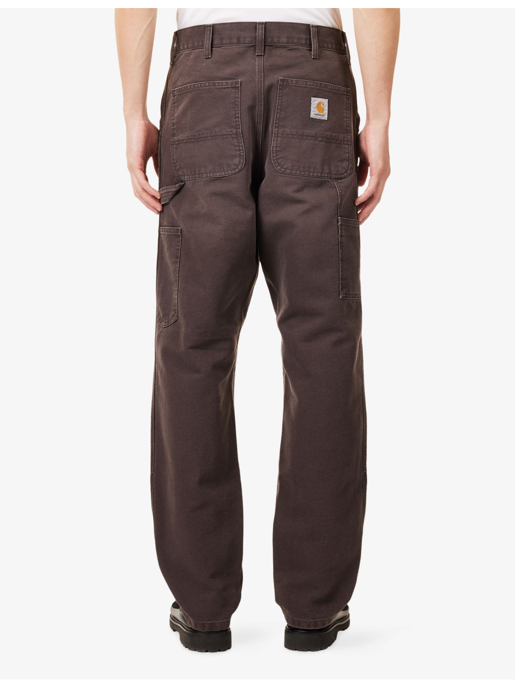 Double-Knee Straight-Leg Cotton Trousers - 4
