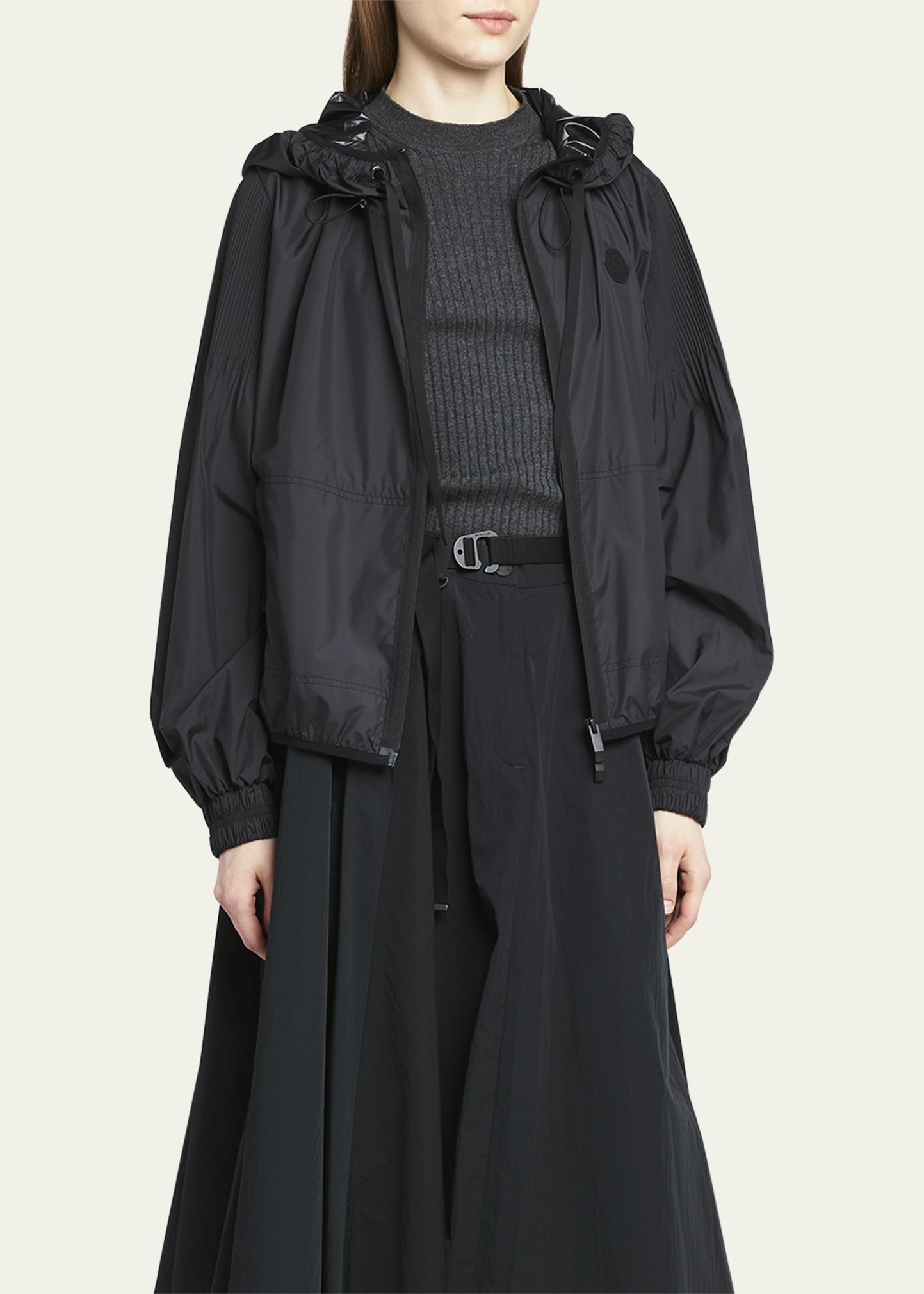 Auxonne Matte Hooded Windbreaker Jacket - 4