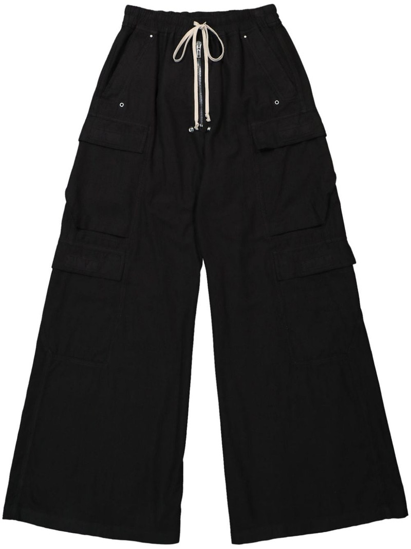 drawstring wide-leg trousers 1