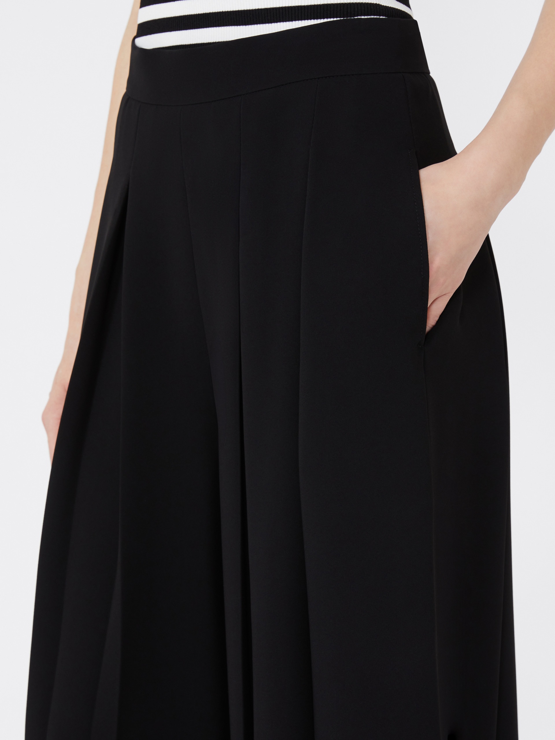 STADIO Plissé-pleated cady trousers - 5