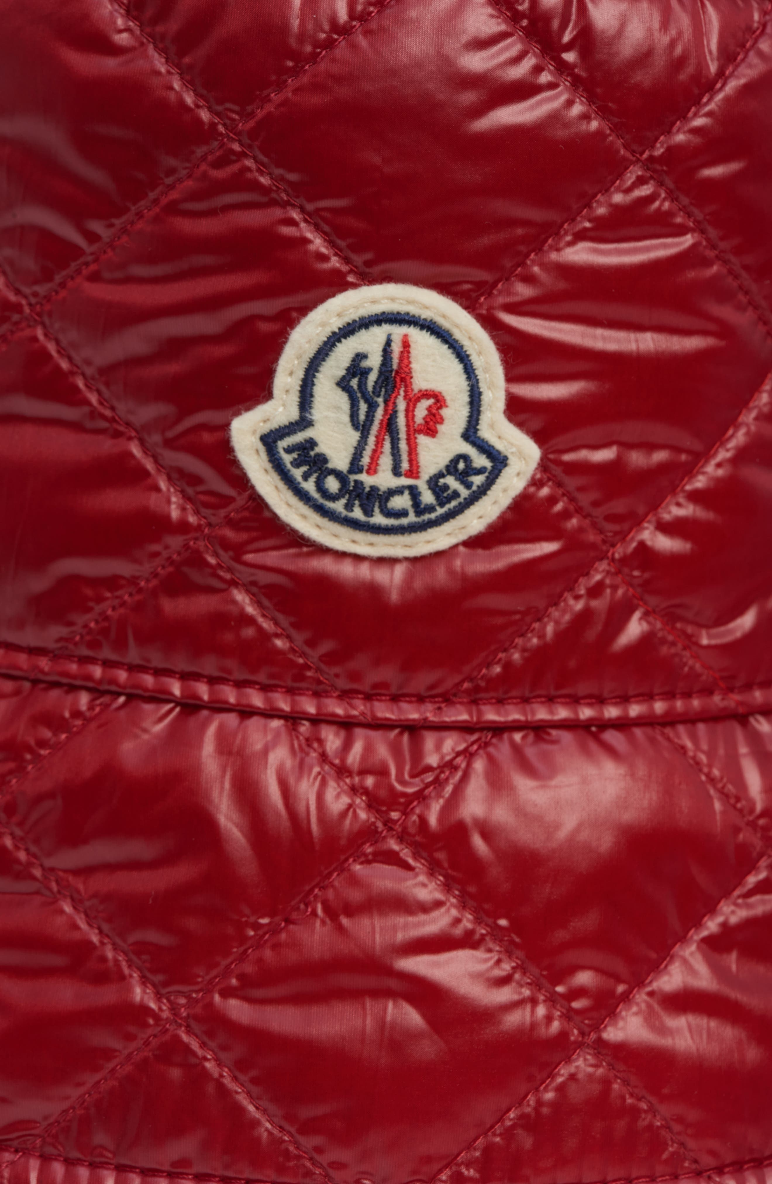 Moncler Diamond Quilted Nylon Bucket Hat in Red Auburn at Nordstrom - 2