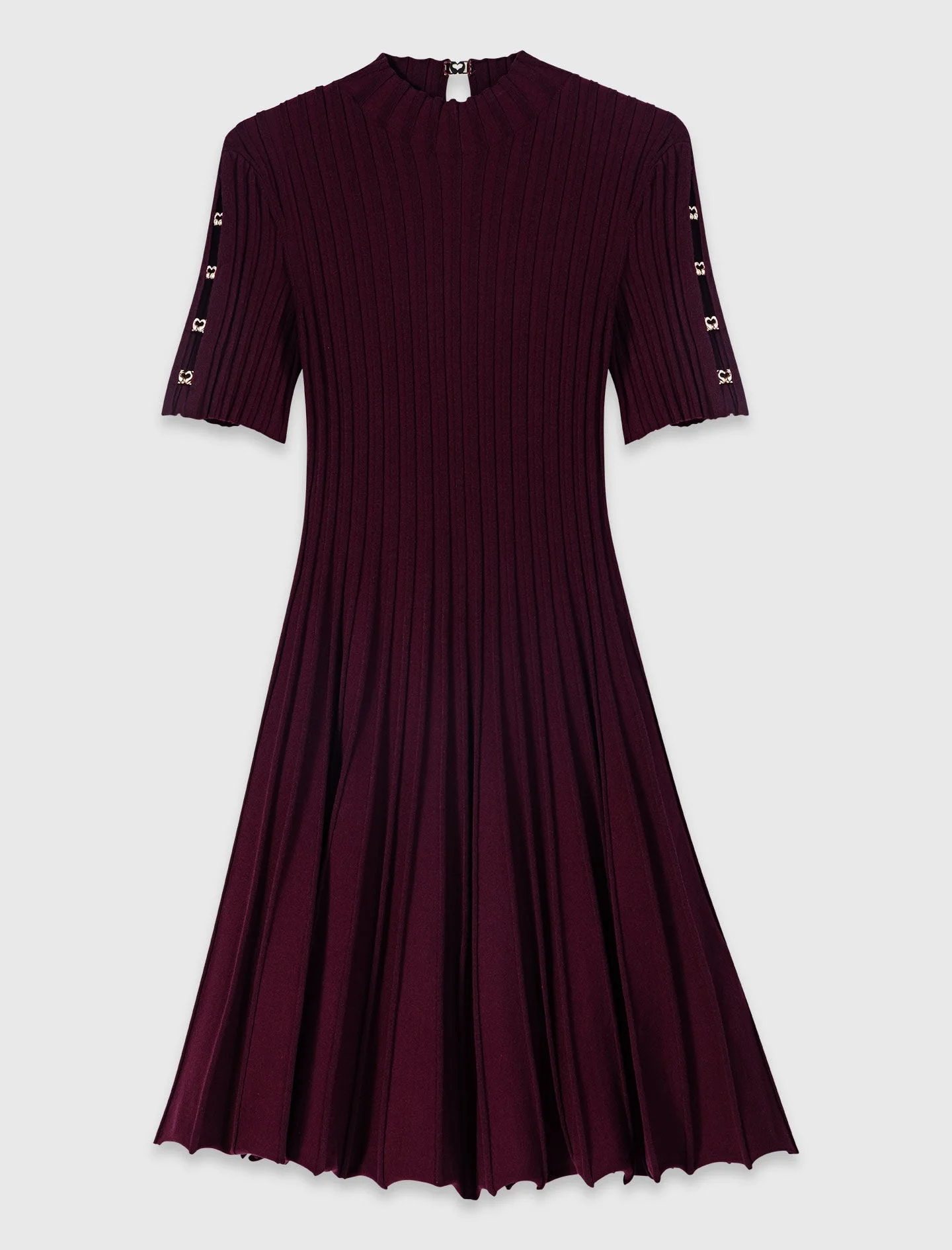 High-neck short skater dress - 1