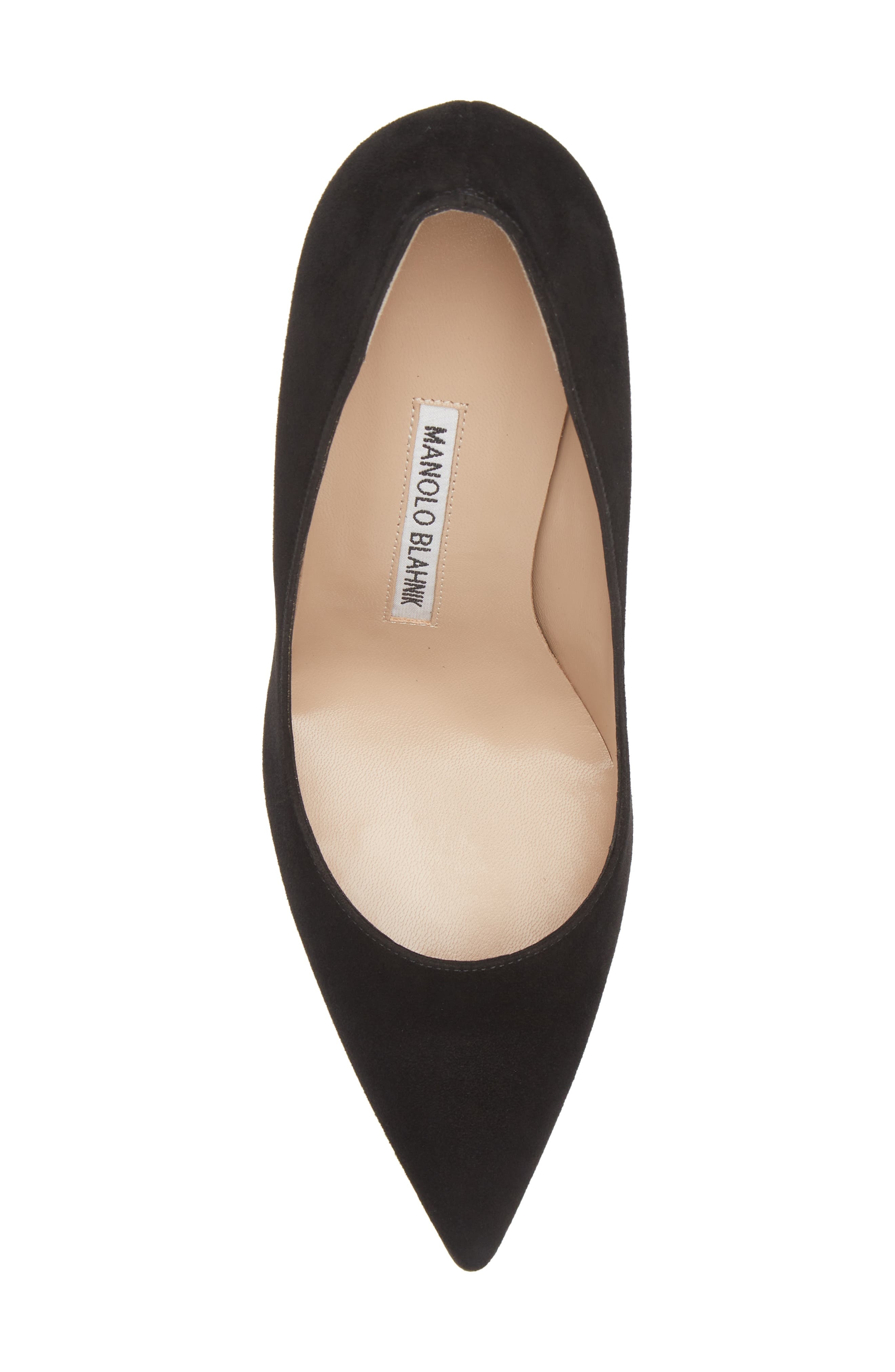Manolo Blahnik BB Pointed Toe Pump in Black at Nordstrom - 5
