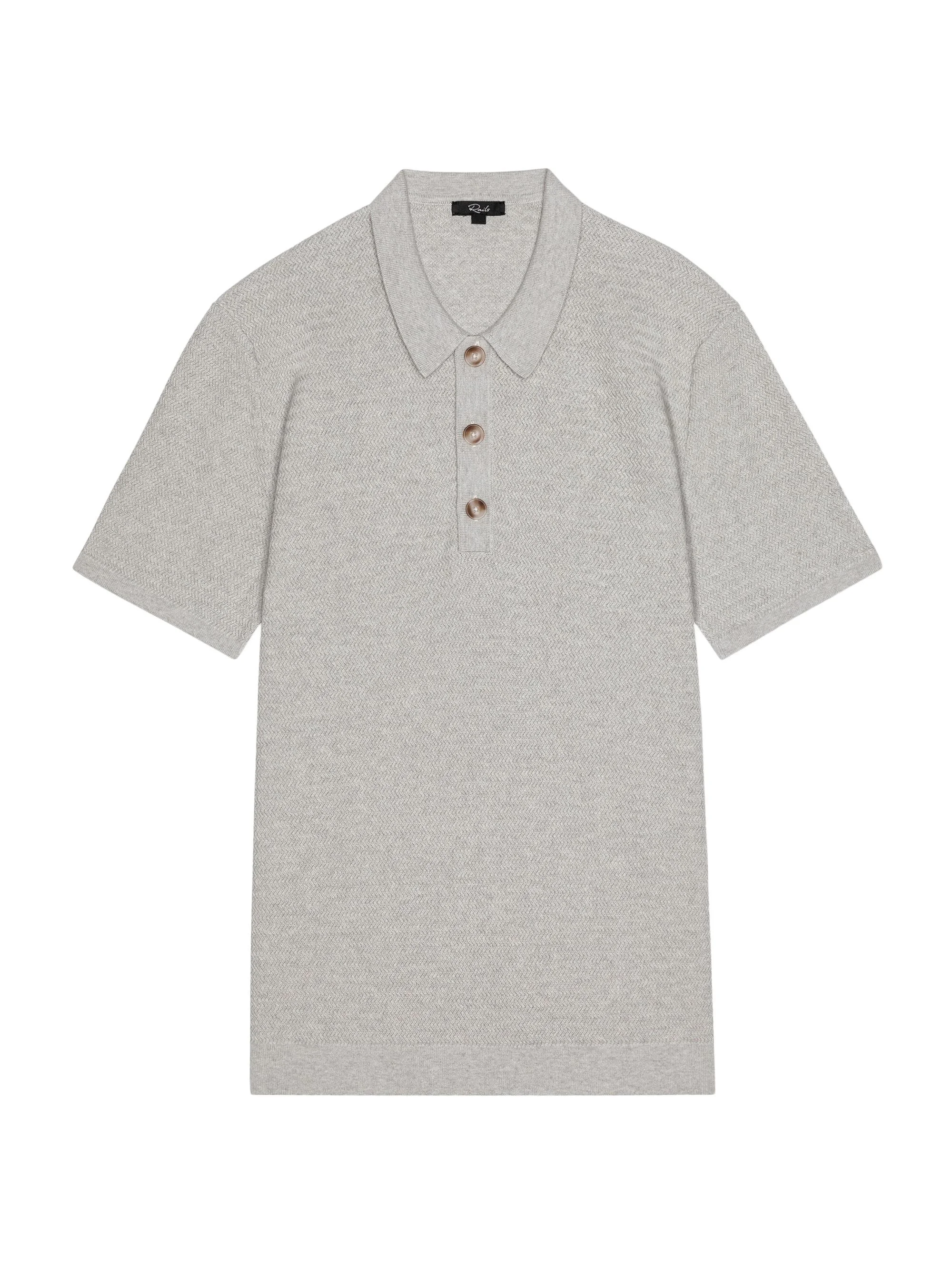 Men's Nathan Textured Cotton-Cashmere Shirt - Heather Grey - 1