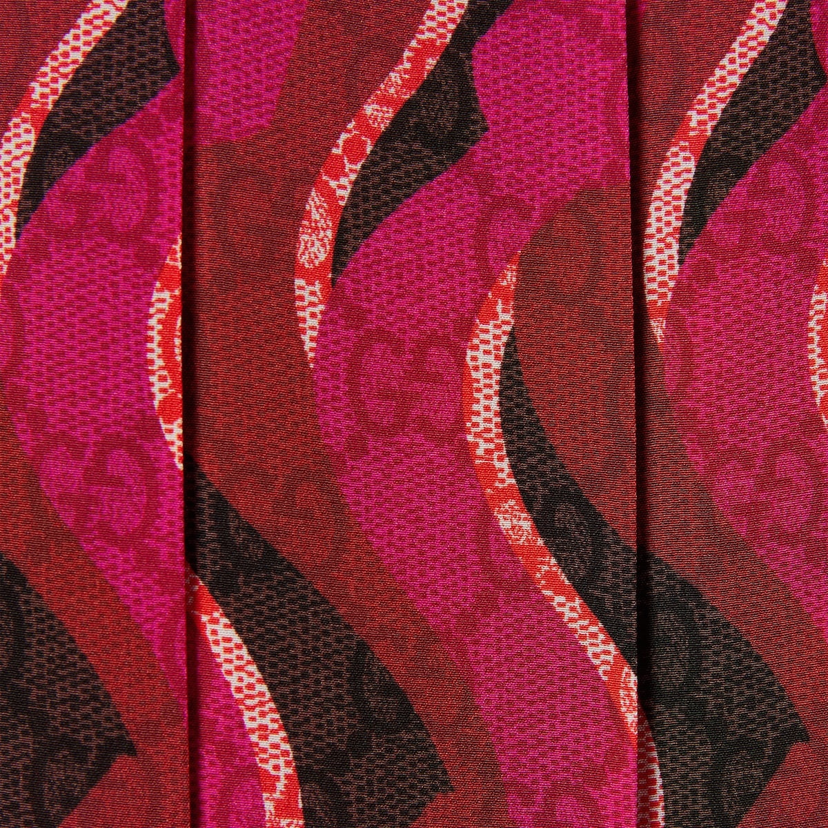 Printed silk pleated skirt - 7