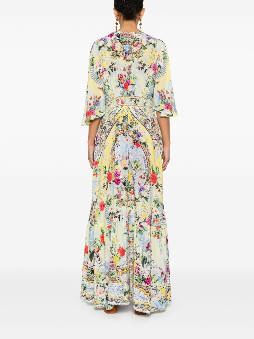 ruffle-hem maxi dress - 4