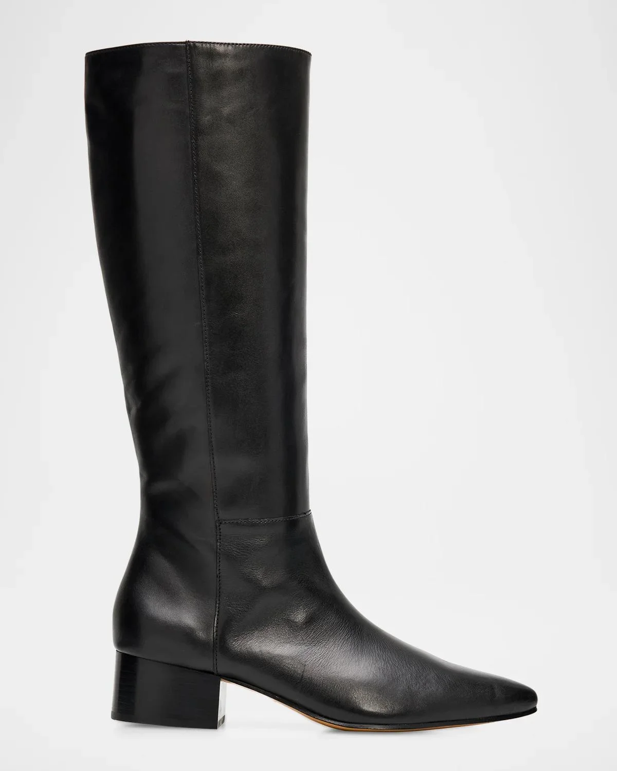 Adan 40MM Leather Knee-High Boots - 1