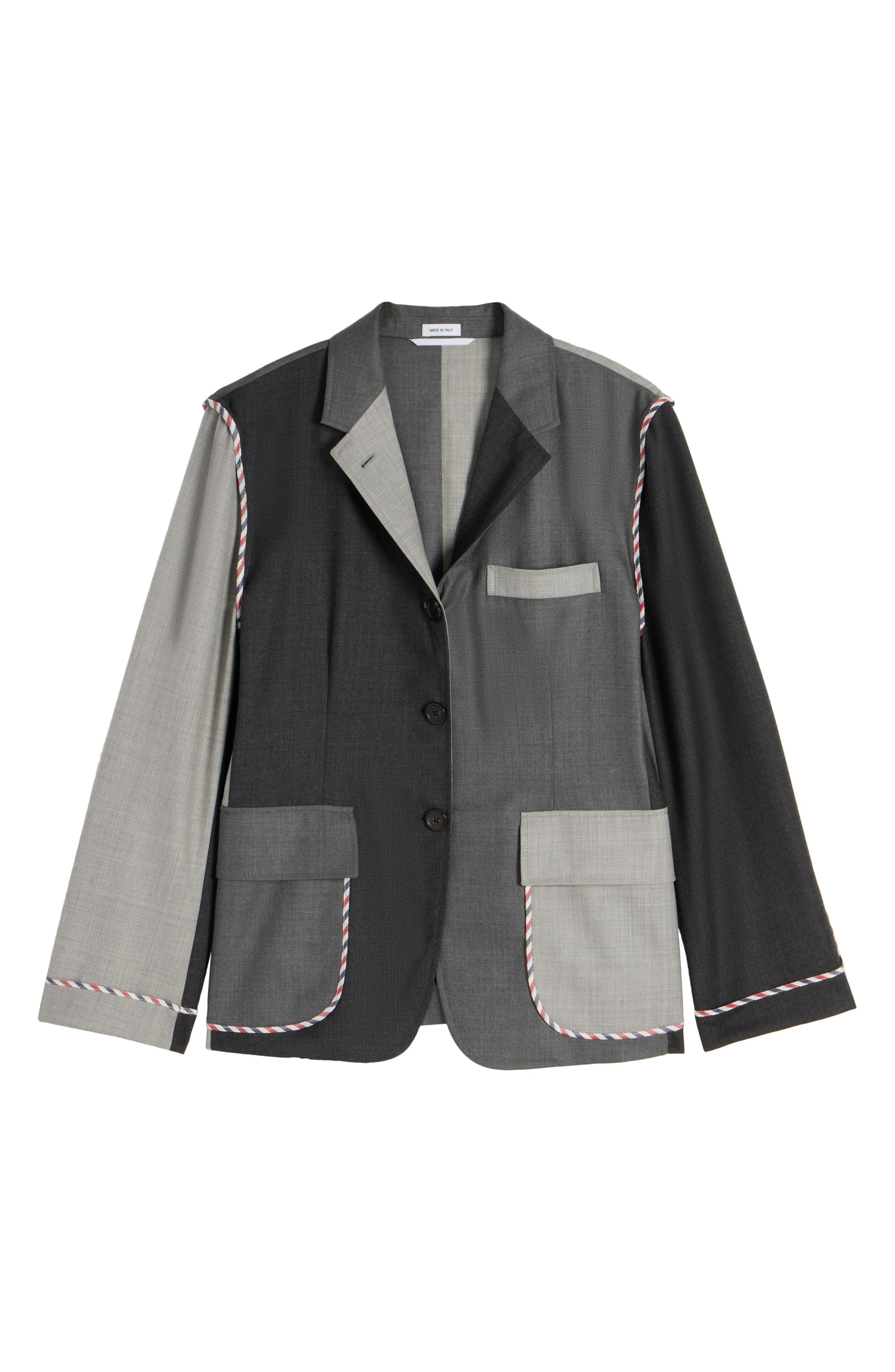 Fun-Mix Unconstructed Fit Wool Sport Coat - 6