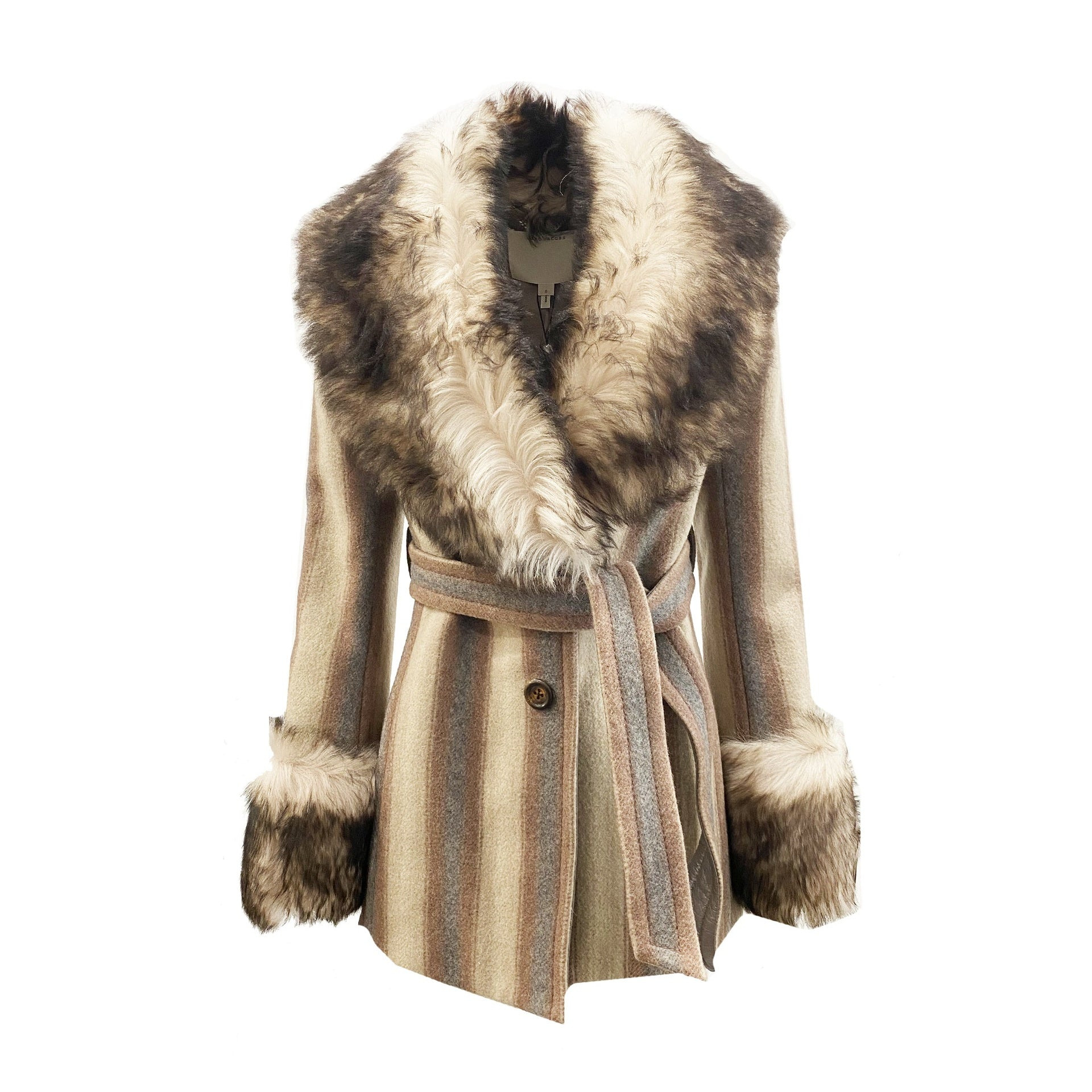Marc Jacobs Fur Trim Coat Women - 3