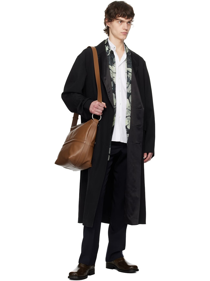 Wooyoungmi Navy Slim Straight Trousers outlook