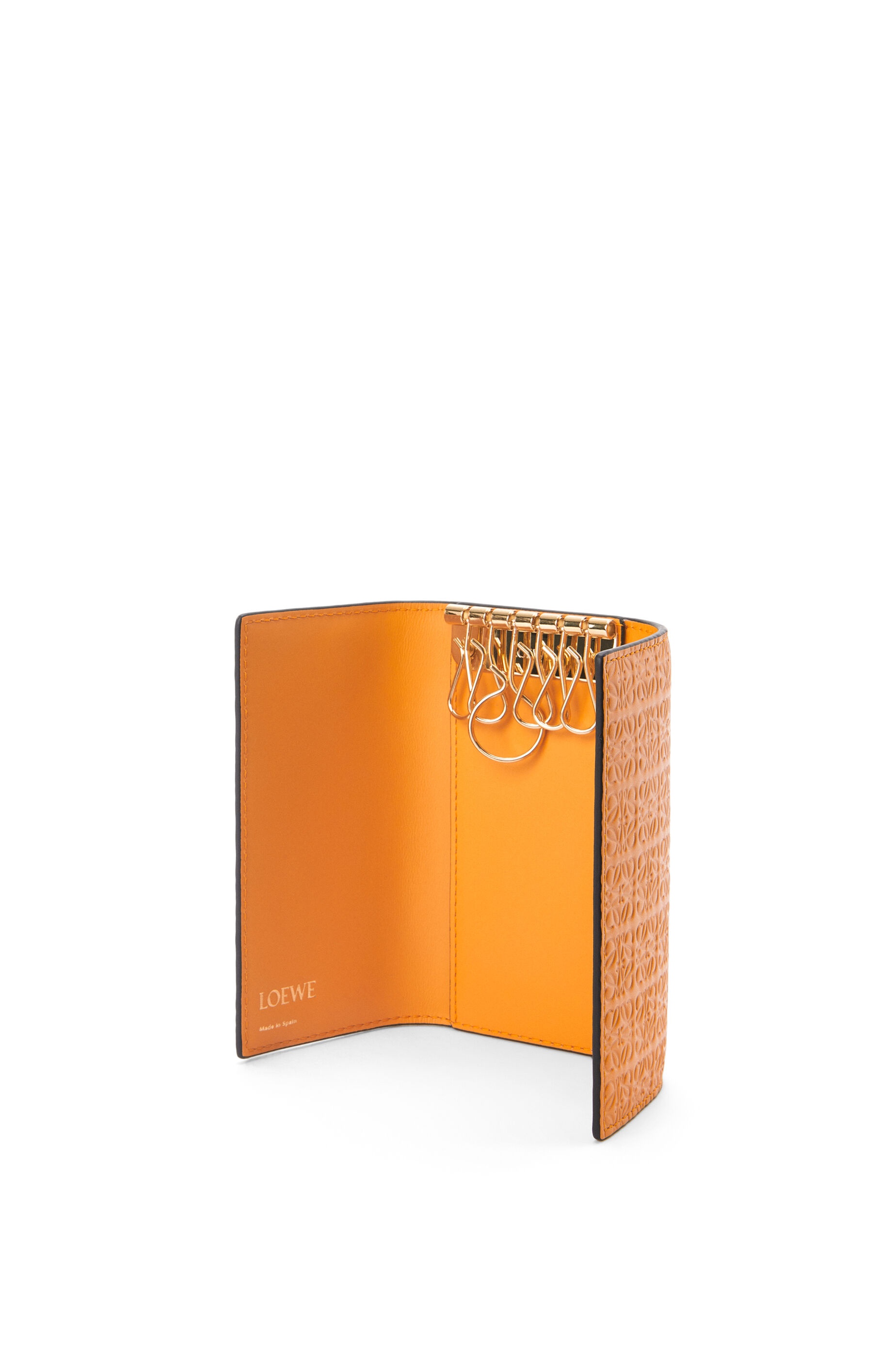 Repeat key case in embossed silk calfskin - 3