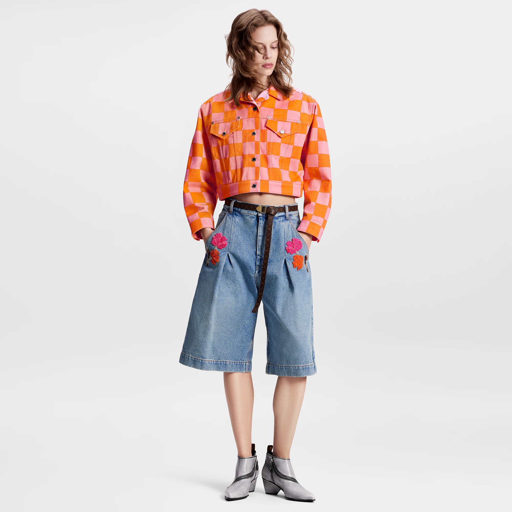 Bouquet Damier Denim Jacket - 4