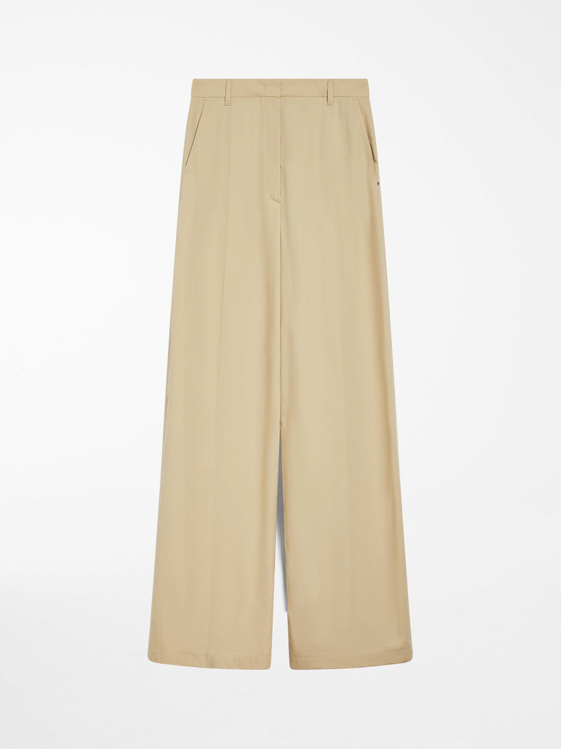 GEBE Oversized washed cotton trousers - 1