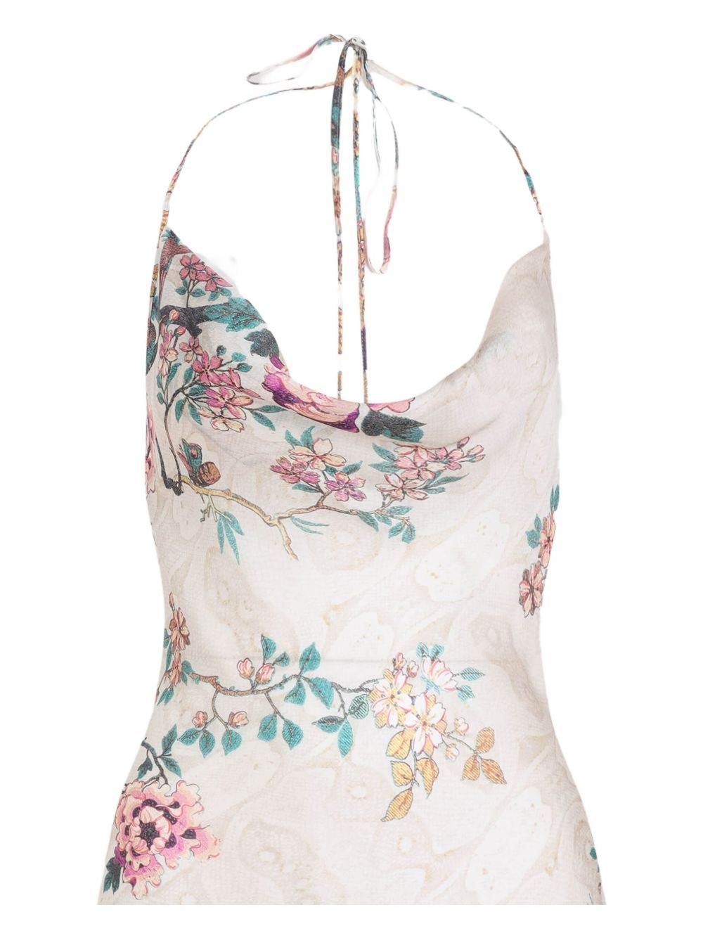 floral-print evening dress - 4