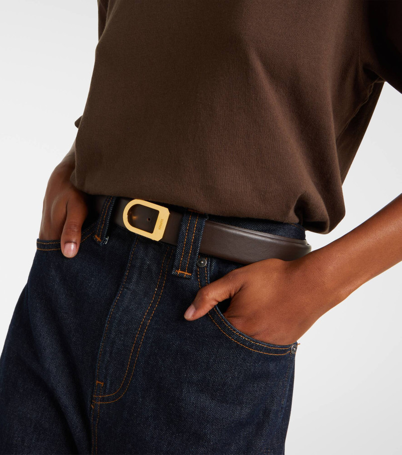 KHAITE Saddle 30mm leather belt outlook