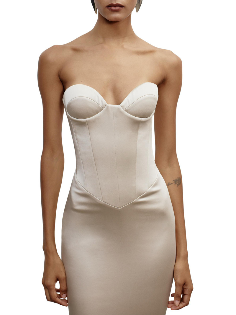 Women's Inara Satin Strapless Mermaid Gown - Sultans Delight 5