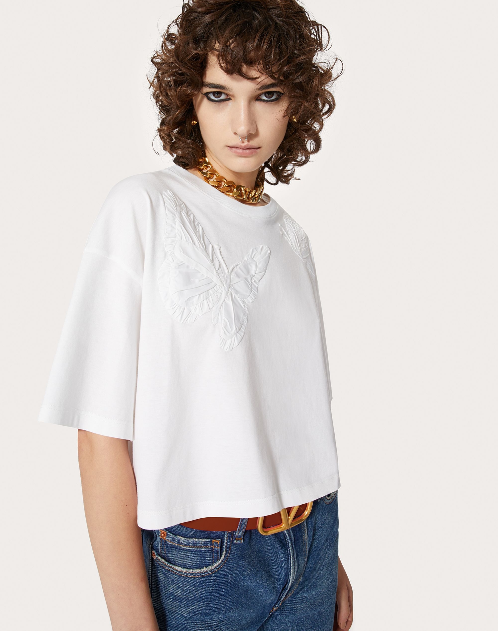 EMBROIDERED JERSEY T-SHIRT - 5