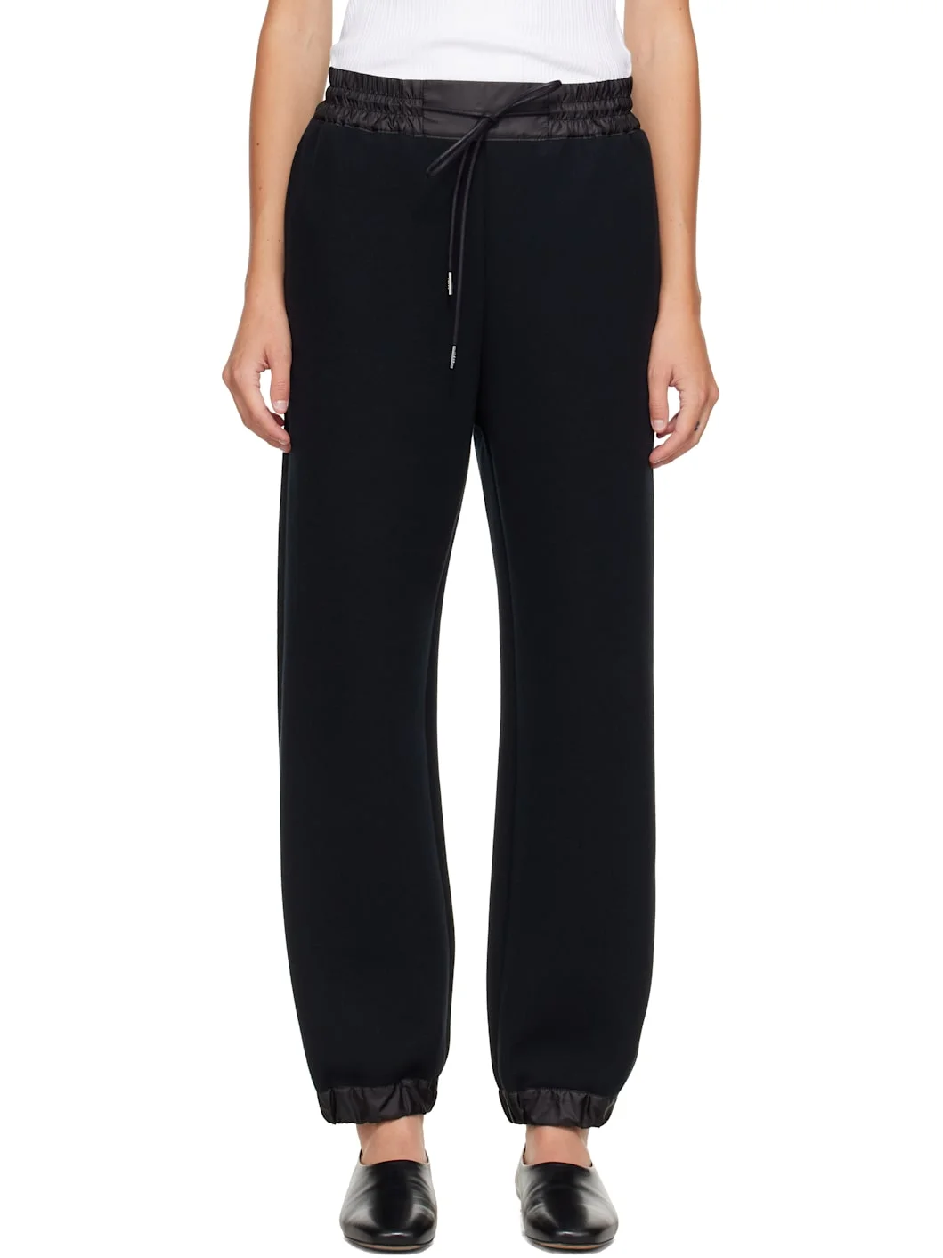 Black Sponge Sweatpants - 1