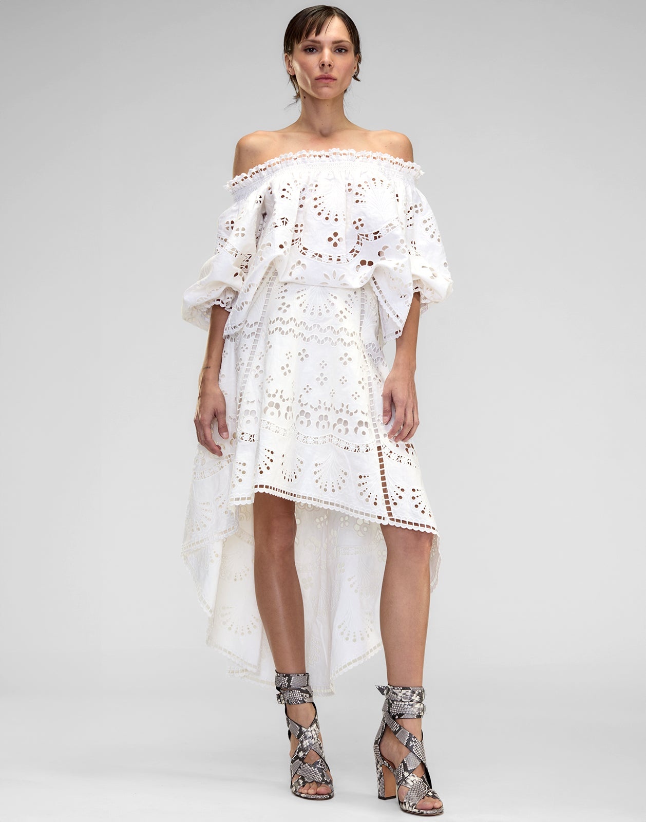 Eva Embroidered High Low Skirt - 3