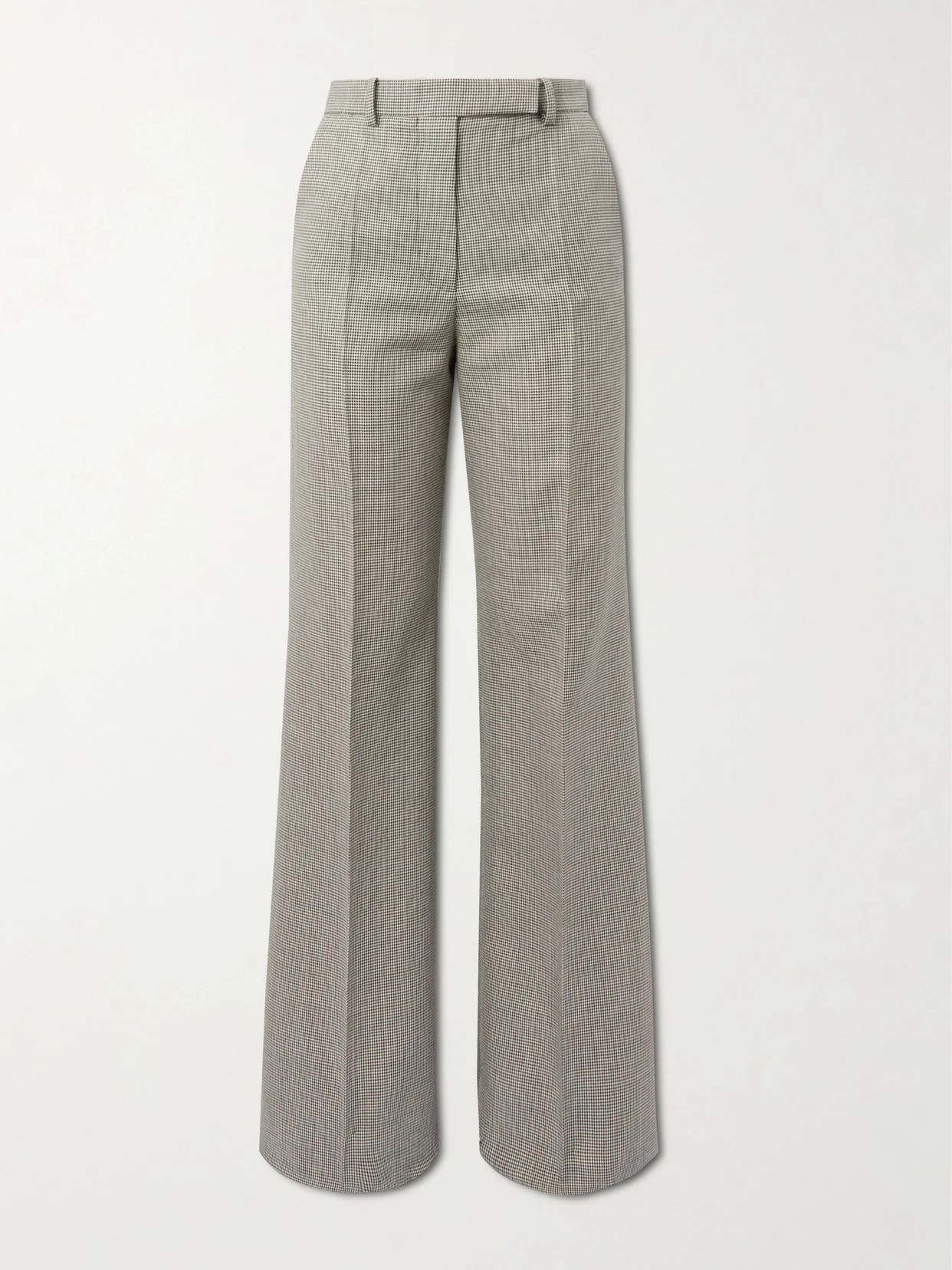 Houndstooth Wool And Mohair-blend Wide-leg Pants - 1