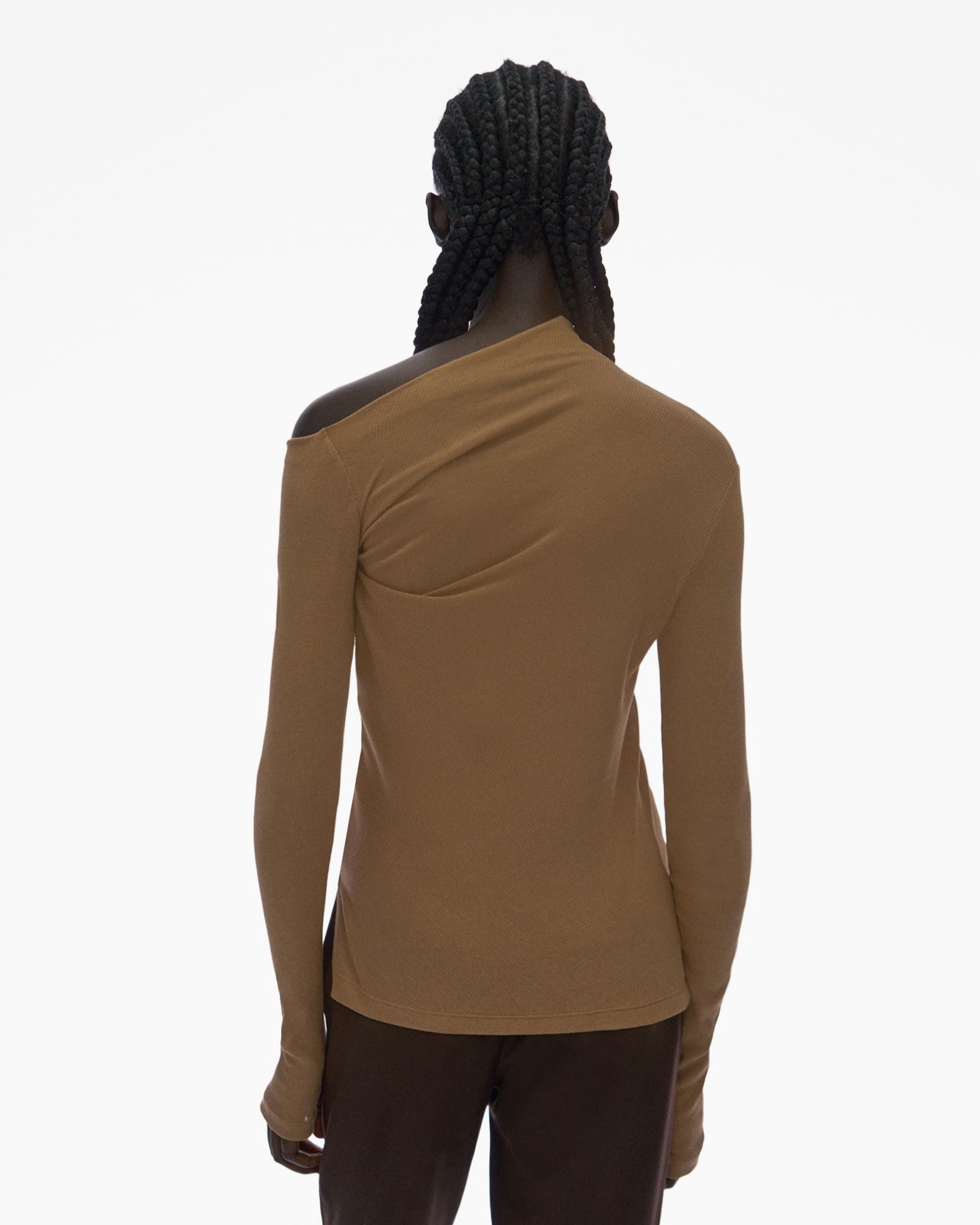 ASYMMETRIC LONG-SLEEVE TOP - 4