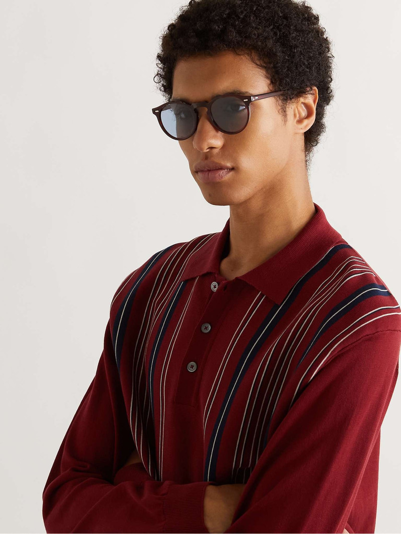 Oliver Peoples Gregory Peck Round-Frame Acetate Sunglasses outlook