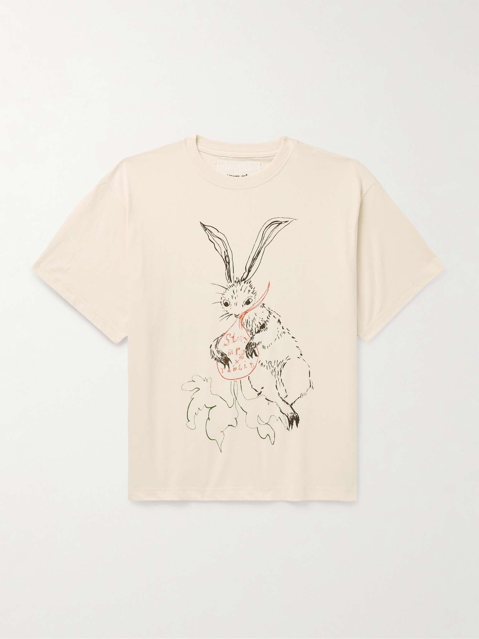 + Rabbit Grateful Printed Organic Cotton-Jersey T-Shirt - 1