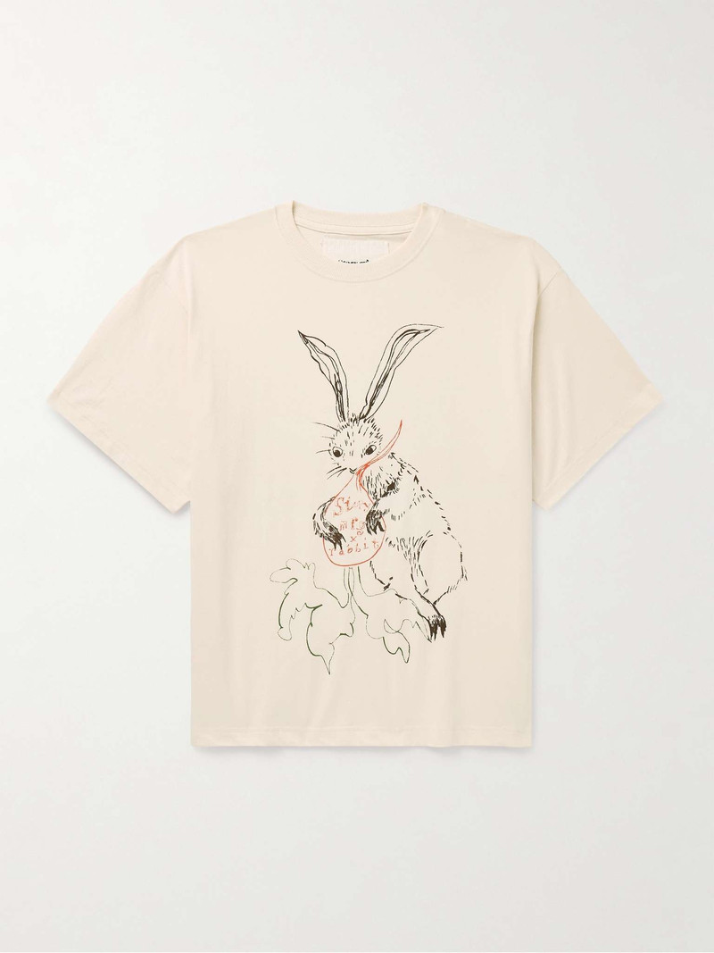 + Rabbit Grateful Printed Organic Cotton-Jersey T-Shirt 1