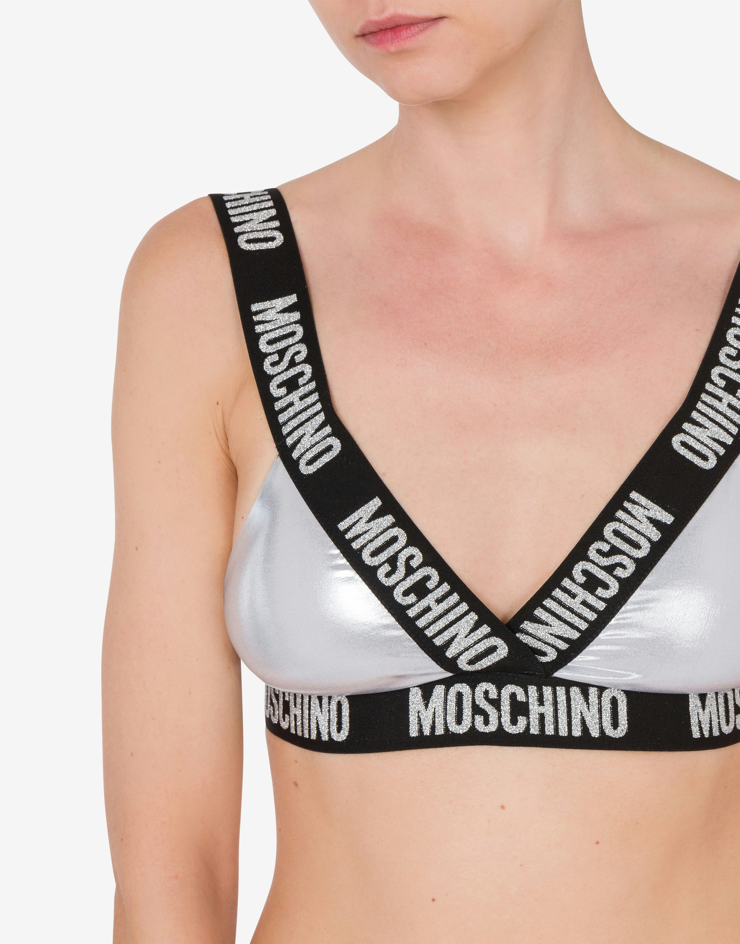 BIKINI TOP SHINY & SILVER - 4