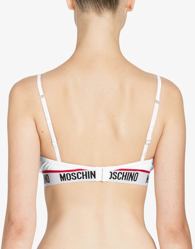 MICROFIBRE TRIANGLE BRA WITH LOGO 3