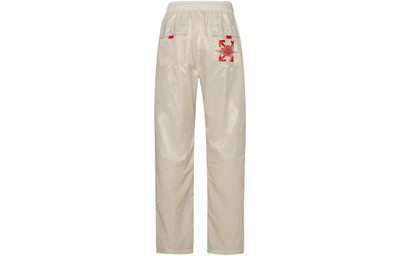 Jordan Air Jordan Brand x OFF-WHITE Crossover Logo Printing Casual Sports Pants Khaki DB4251-233 outlook