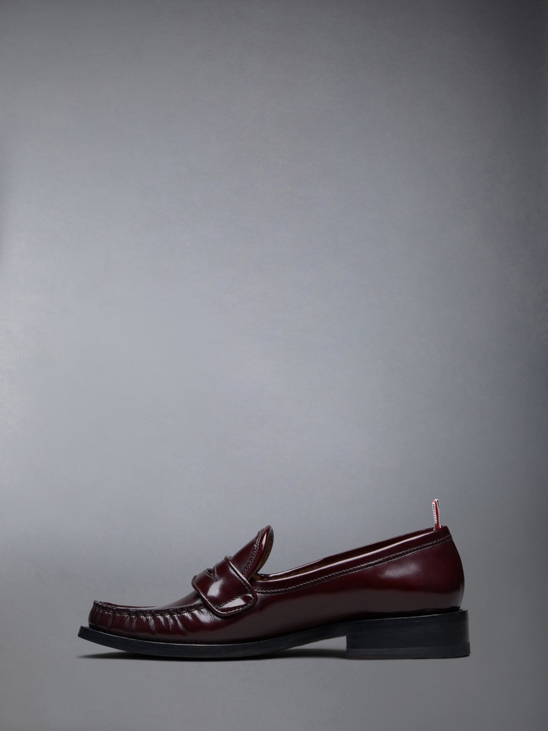 Thom Browne Spazzolato Pleated Varsity Loafer outlook