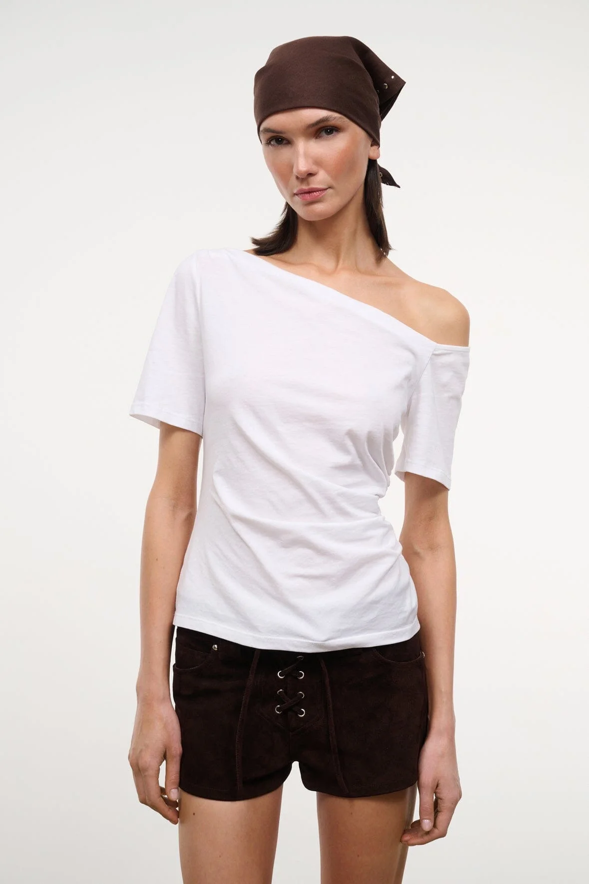 STAUD CARINE TOP WHITE - 1