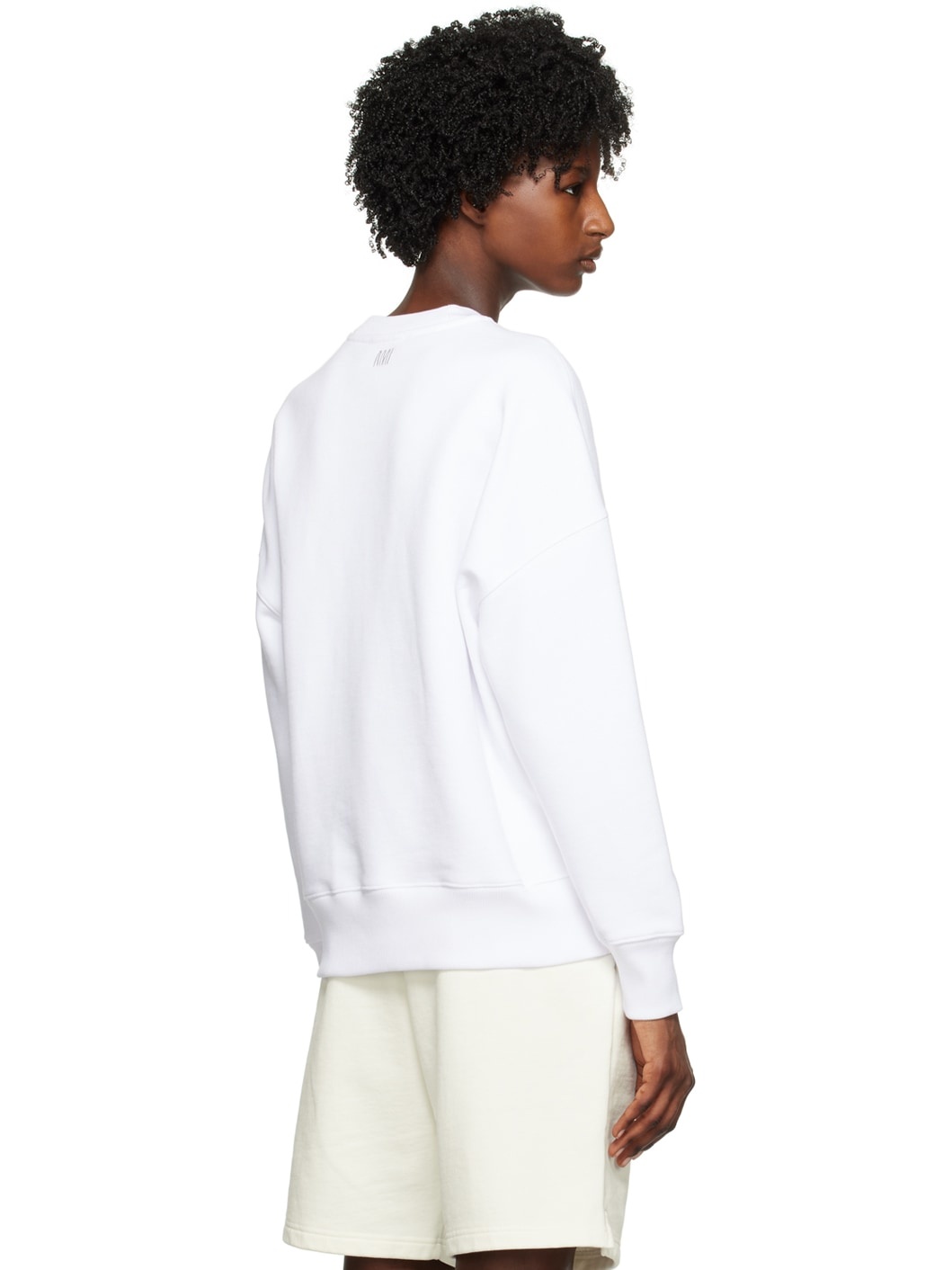 White 'Ami Paris France' Sweatshirt - 3
