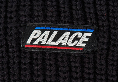 PALACE BASICS RIBBER BEANIE BLACK outlook